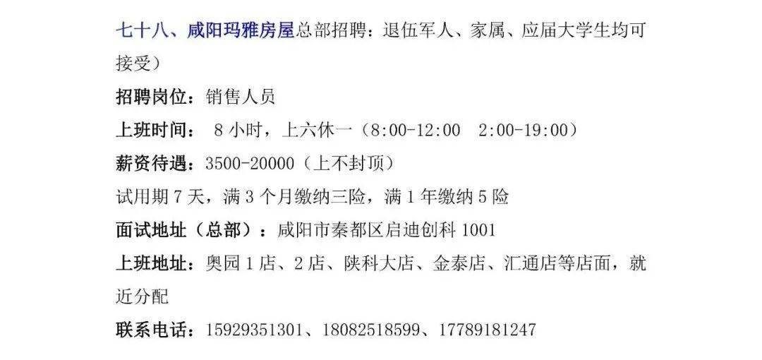 咸阳市最新招聘信息网,职业发展的起点之门