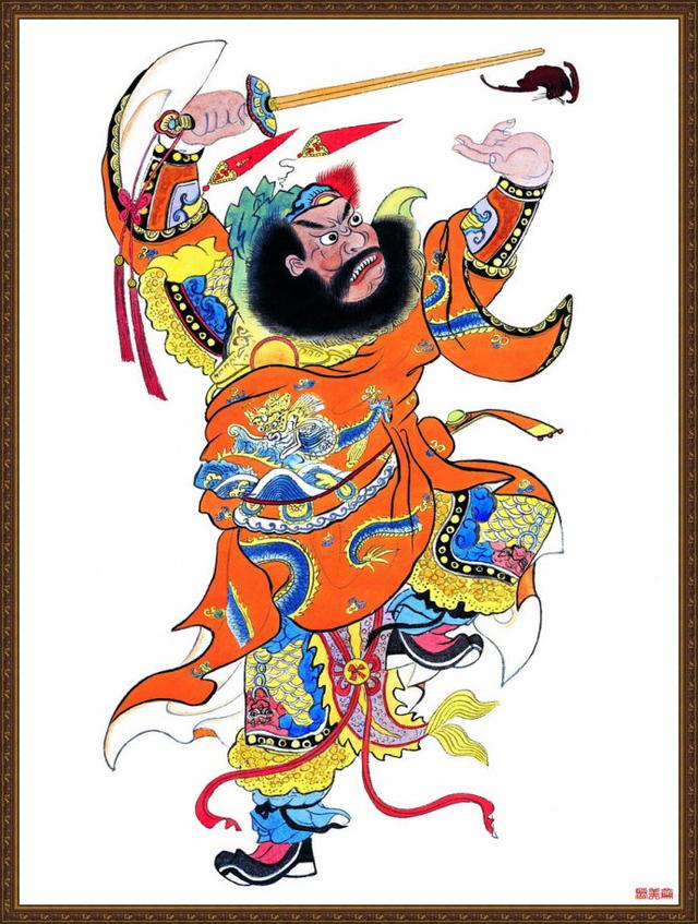 最新门神画,传统与创新完美融合的艺术佳作